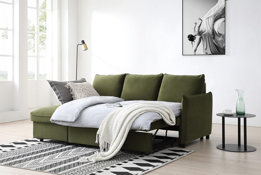 Sofa giường là lựa chọn hoàn hảo cho việc nghỉ ngơi ở nơi có diện tích nhỏ